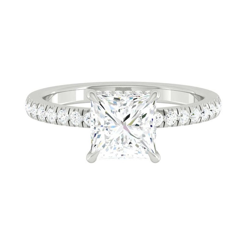 Lucce Verona Pave Princess Moissanite