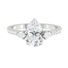 Load image into Gallery viewer, Lucce Sophia Pavé Pear Moissanite