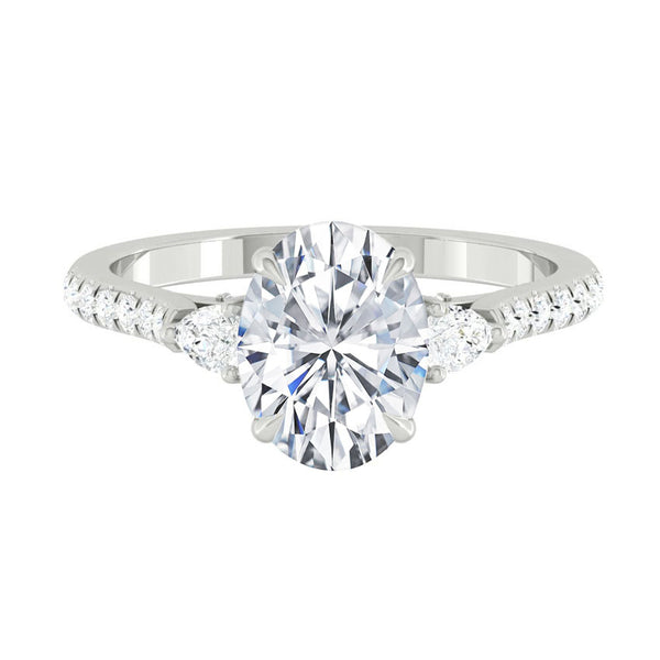 Lucce Sophia Pavé Oval Diamond