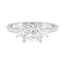 Load image into Gallery viewer, Lucce Sophia Pavé Princess Moissanite