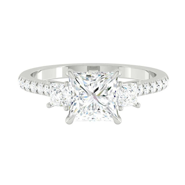 Lucce Sophia Pavé Princess Moissanite
