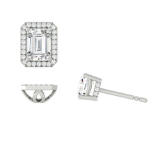 Load image into Gallery viewer, Montevalle Earrings Emerald Moissanite