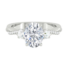 Load image into Gallery viewer, Lucce Fiore Trio Oval Moissanite
