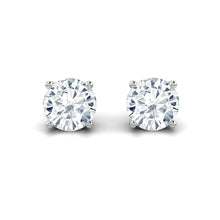 Load image into Gallery viewer, Round cut Diamond Earrings with Hidden Halo Philippines