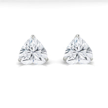 Load image into Gallery viewer, Jasmine Earrings Heart Moissanite