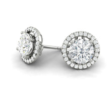 Load image into Gallery viewer, Montevalle Earrings Round Moissanite