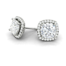Load image into Gallery viewer, Montevalle Earrings Cushion Moissanite *new*