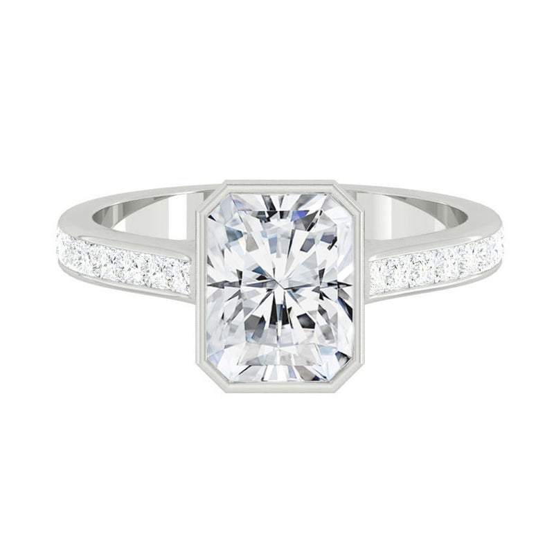 Lucce Carla Channel Radiant Moissanite