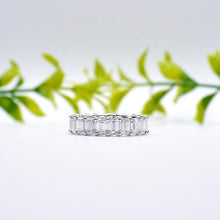 Load image into Gallery viewer, Rivera Emerald Eternity Moissanite