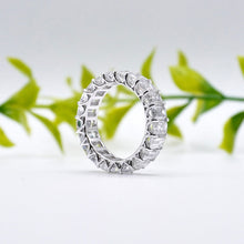 Load image into Gallery viewer, Rivera Emerald Eternity Moissanite