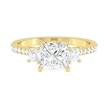 Load image into Gallery viewer, Lucce Sophia Pavé Princess Moissanite