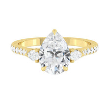 Load image into Gallery viewer, Lucce Sophia Pavé Pear Moissanite