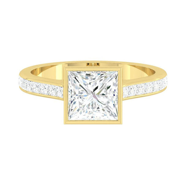 Lucce Carla Channel Princess Moissanite