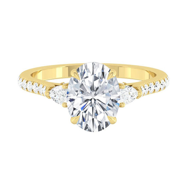 Lucce Sophia Pavé Oval Diamond