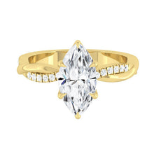 Load image into Gallery viewer, Lucce Fiore Marquise Moissanite