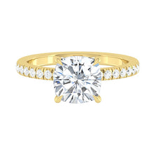 Load image into Gallery viewer, Lucce Verona Pave Cushion Moissanite