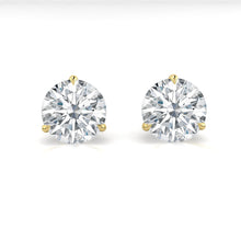 Load image into Gallery viewer, 3 prong Diamond earrings studs philippines