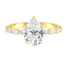 Load image into Gallery viewer, Lucce Paula Pear Moissanite