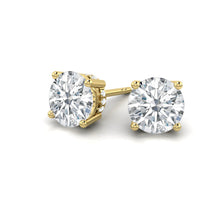 Load image into Gallery viewer, Kaela Earrings Round Moissanite