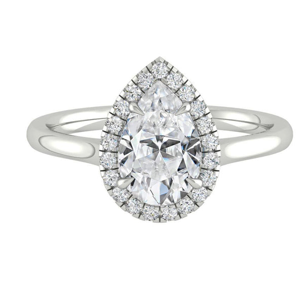 Lucce Montevalle Pear Moissanite