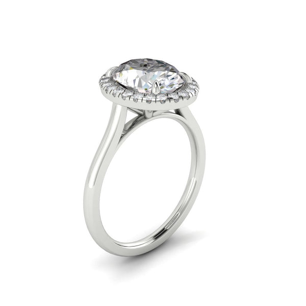 Lucce Montevalle Solitaire Oval Moissanite