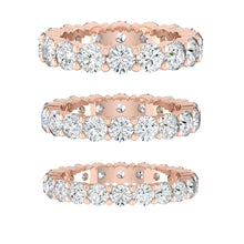 Load image into Gallery viewer, Lab diamond Wedding Bands Moissanite Eternity Rings