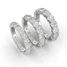 Load image into Gallery viewer, Lab diamond Wedding Bands Moissanite Eternity Rings