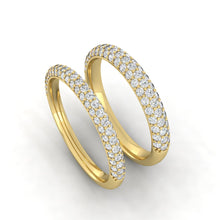 Load image into Gallery viewer, Wedding rings gold jewelry moissanite lab diamond manila philippines Lab diamond Wedding Bands