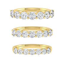 Load image into Gallery viewer, Wedding rings gold jewelry moissanite lab diamond manila philippines Lab Diamond Wedding Bands