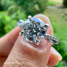 Load image into Gallery viewer, Moissanite Engagement Ring Wedding Rings Gold Jewelry Lab Diamond Manila Philippines