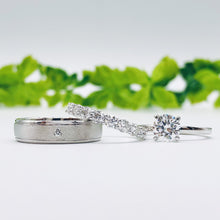 Load image into Gallery viewer, Custom wedding rings gold jewelry moissanite Engagement ring manila philippines Lab Diamond Wedding Bands