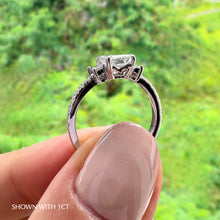 Load image into Gallery viewer, Where to buy Emerald Engagement ring wedding rings gold jewelry trilogy three stone lab diamond manila philippines