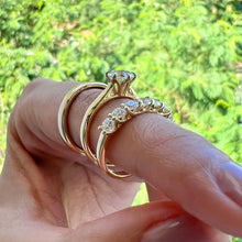 Load image into Gallery viewer, Wedding rings gold jewelry moissanite lab diamond manila philippines Lab Diamond Wedding Bands