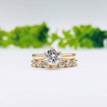 Load image into Gallery viewer, Wedding rings gold jewelry moissanite lab diamond manila philippines Lab Diamond Wedding Bands