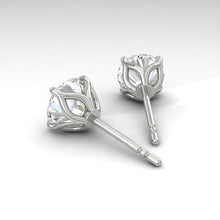 Load image into Gallery viewer, Lucce Lucia Earrings Round Diamond