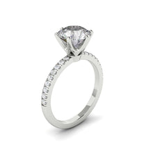 Load image into Gallery viewer, Lucce Miriam Pavé 0.48ct SUPERNOVA Moissanite 14K White Gold

