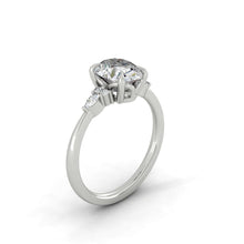 Load image into Gallery viewer, Lucce Alessa Oval Lab Diamond 1.08ct E VS1 Ex IGI 14K White Gold
