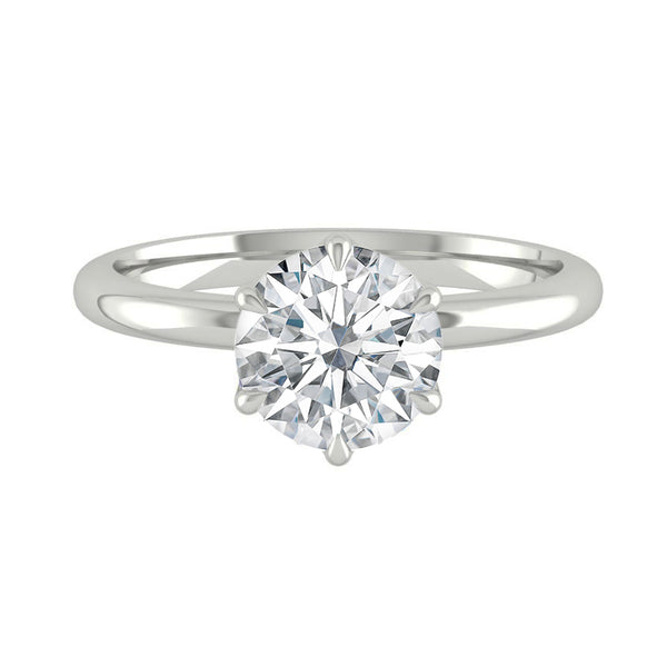 Lucce Lucia 6-Prong Round Moissanite