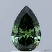 0.93ct PEAR Diamond GREEN VS1 VG - IGI 833681067