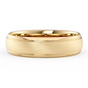 LUCCE ABBRACCIO™ Brushed 5mm 14K Yellow Gold