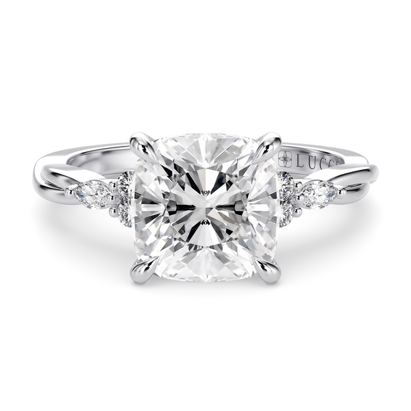 LUCCE ALESSA™ Cushion Lab Diamond 1.03ct E VVS2 IGI 18K White Gold