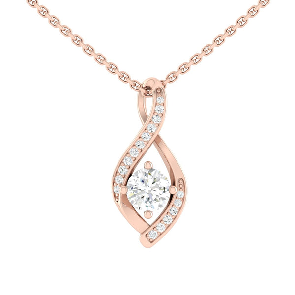 Lucce Fiore Infinity Necklace Moissanite