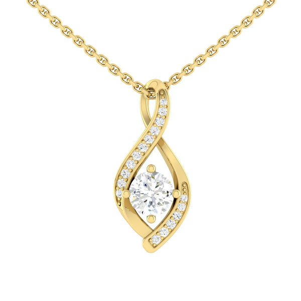 Lucce Fiore Infinity Necklace Moissanite