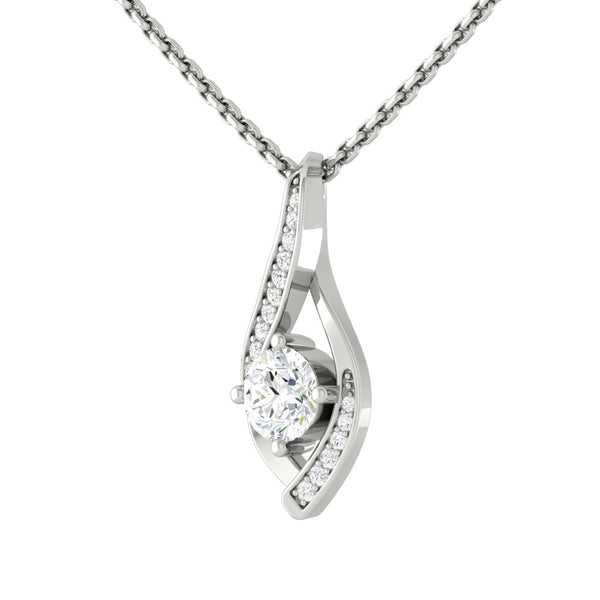 Lucce Fiore Infinity Necklace Moissanite