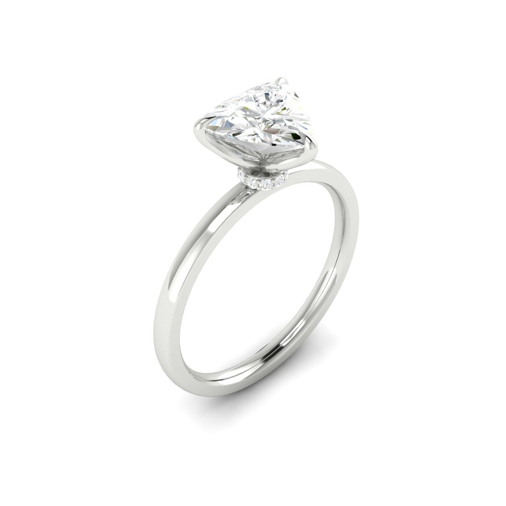 Load image into Gallery viewer, LUCCE LUCIA™ Halo Trillion Lab Diamond 1.04ct E VVS2 GIA Platinum
