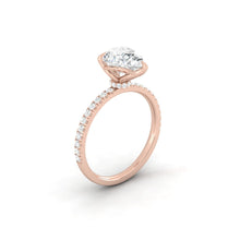 Load image into Gallery viewer, Lucia Halo Pavé Pear Diamond
