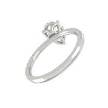 Load image into Gallery viewer, Lucia Halo Pave Pear Platinum
