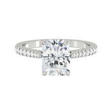 Load image into Gallery viewer, Azalea Pavé Radiant Moissanite
