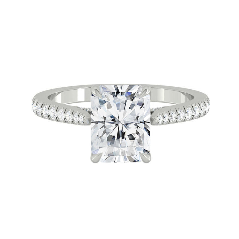 Azalea Pavé Radiant Moissanite