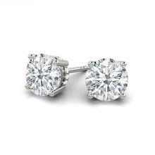 Load image into Gallery viewer, Kaela Earrings Round Moissanite *new*
